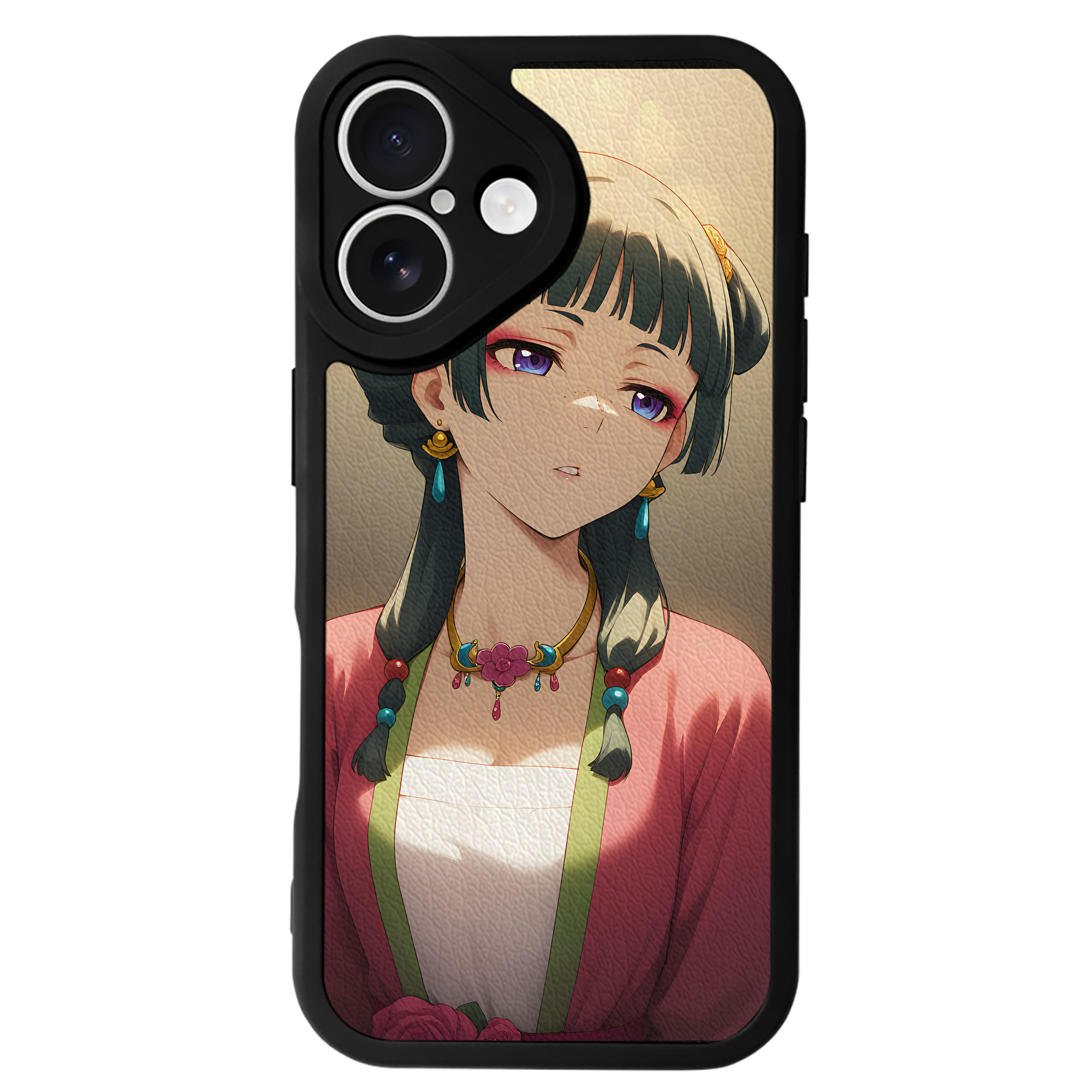 （画像用） 薬屋のひとりごと The Apothecary Diaries 【iPhone 16シリーズ対応】シリコンスマホケース（レザー調） 材質：シリコン